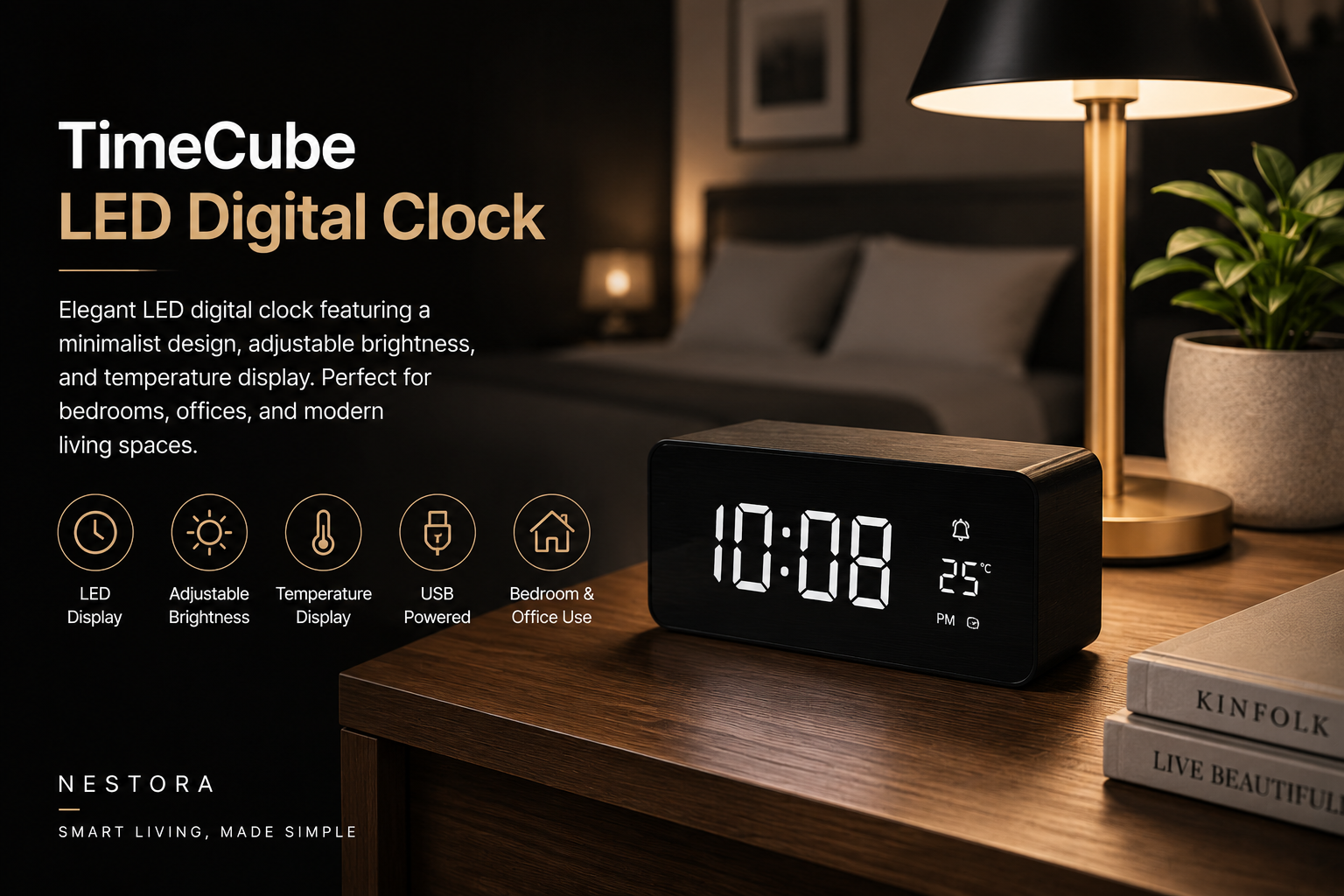 TimeCube LED Digital Clock