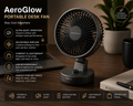 AeroGlow Portable Desk Fan