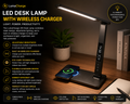 LumaCharge LED Desk Lamp with Wireless Charger
