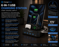 ChargeDock 6-in-1 USB Charging Station