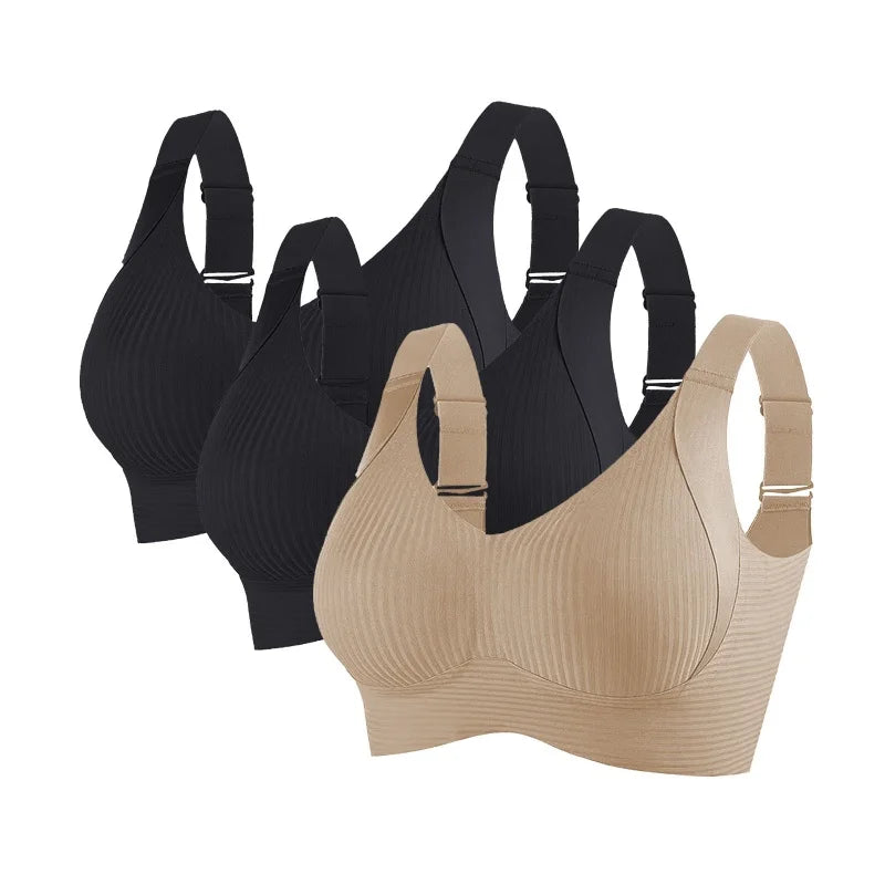 Clestora ComfortLift™ 3-Pack Seamless Wireless Bras