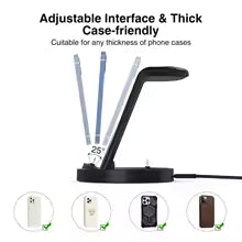 Portable Wireless Charger for iPhone Apple Watch AirPods 4 in 1 Fast Charg | Clestora