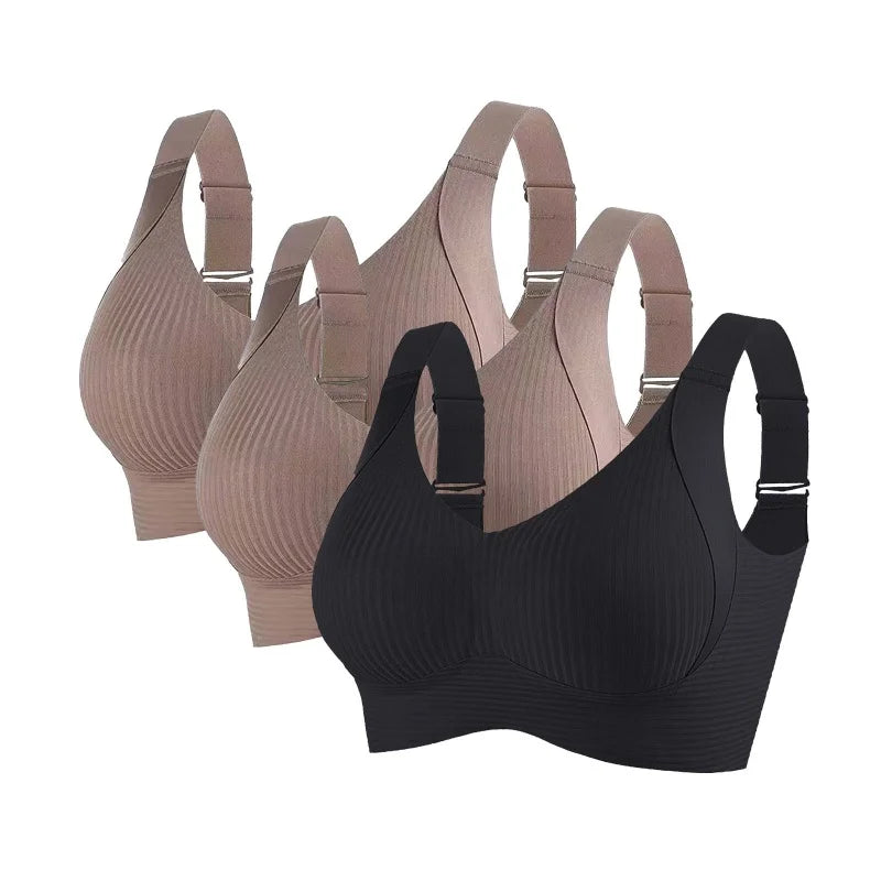 Clestora ComfortLift™ 3-Pack Seamless Wireless Bras