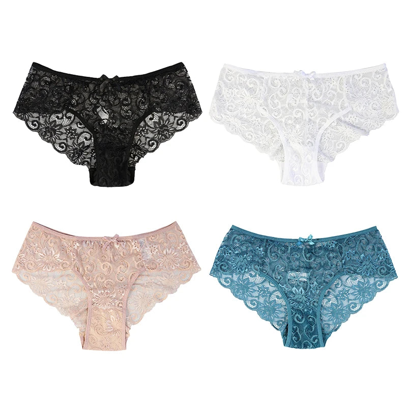 Lace Bow Detail Bra & Panty Set  | Clestora