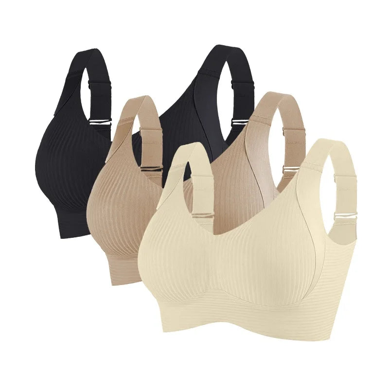 Clestora ComfortLift™ 3-Pack Seamless Wireless Bras