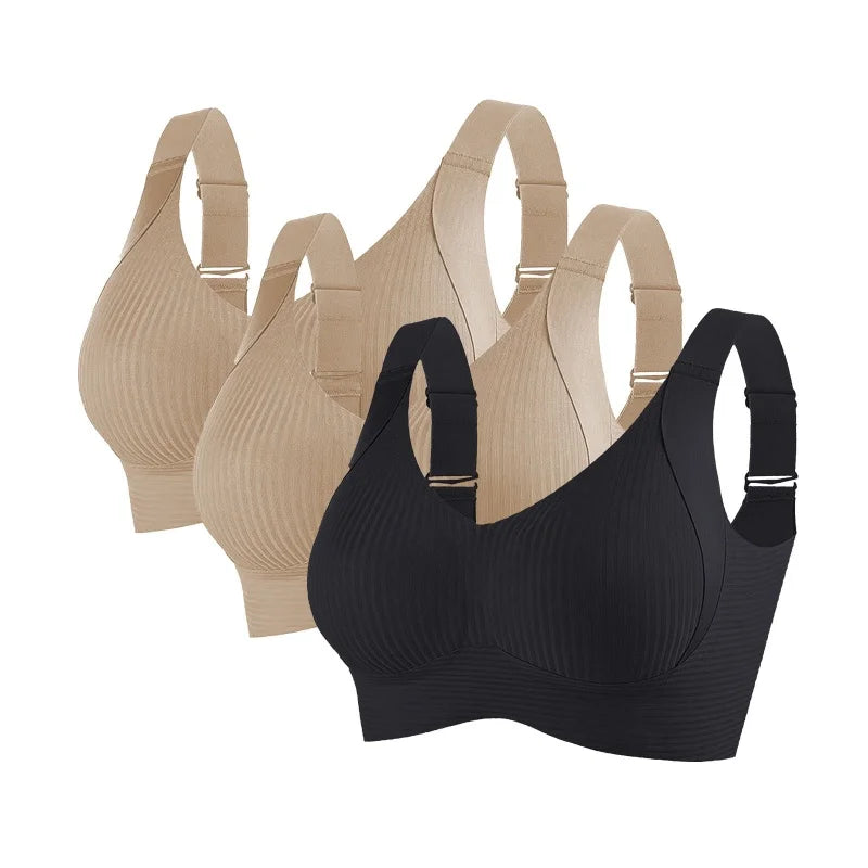 Clestora ComfortLift™ 3-Pack Seamless Wireless Bras