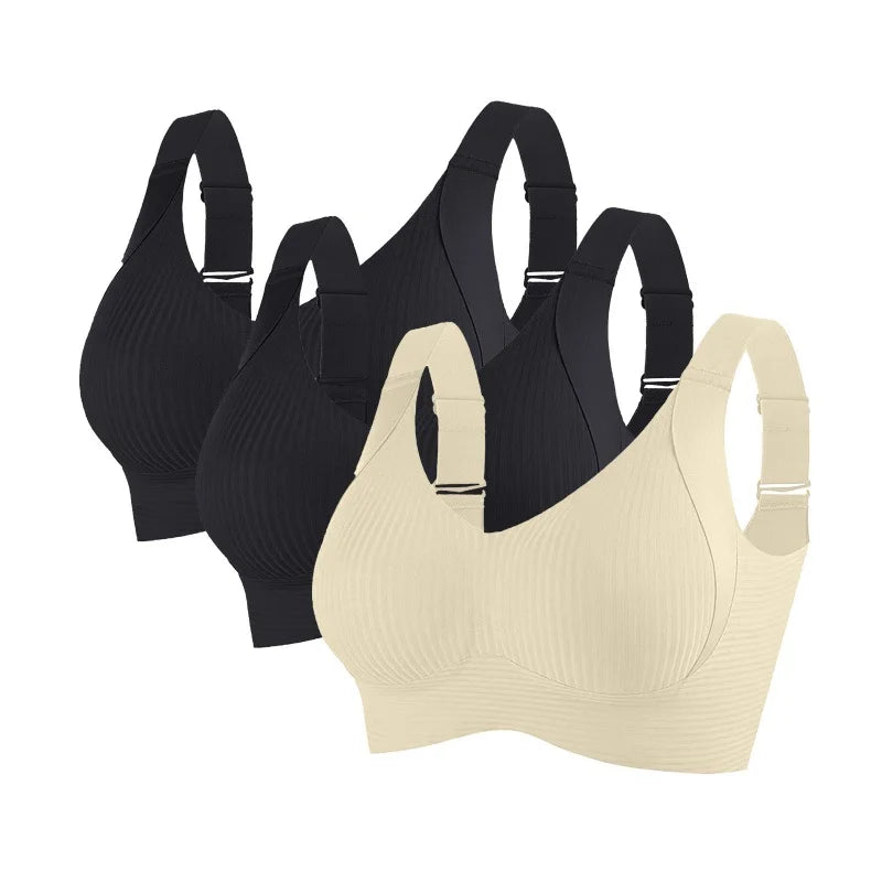 Clestora ComfortLift™ 3-Pack Seamless Wireless Bras