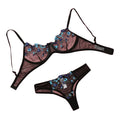 Lace Floral Set Bra & Panty Set  | Clestora