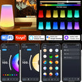 Lámpara de Noche Inteligente Táctil LED RGB CCT WiFi TUYA, Lámpara | Clestora