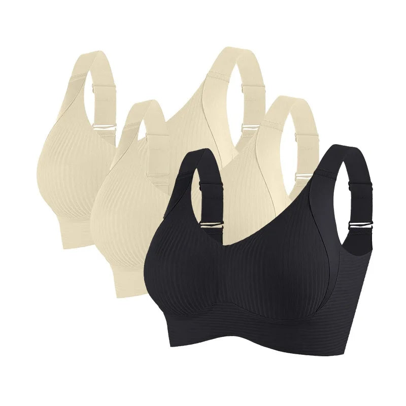 Clestora ComfortLift™ 3-Pack Seamless Wireless Bras