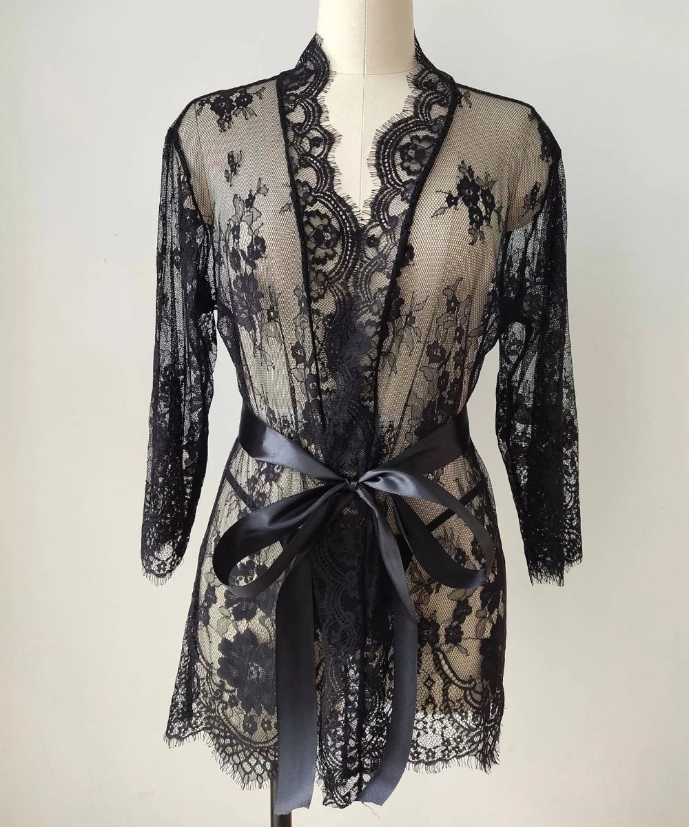 Lace Sheer Babydoll  | Clestora
