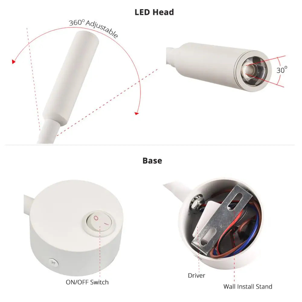 FlexBeam Wall Reading Lamp